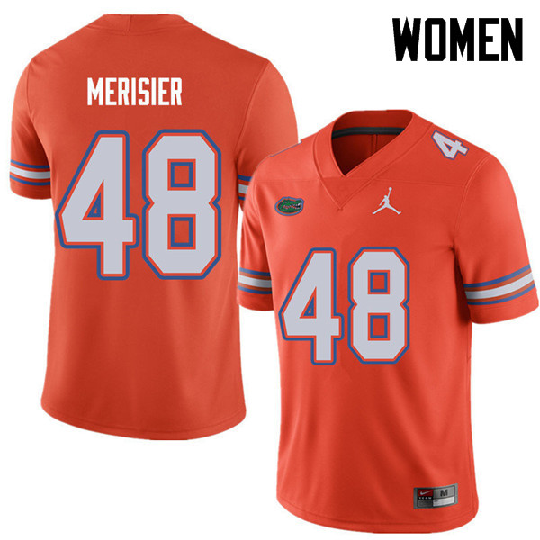 Jordan Brand Women #48 Edwitch Merisier Florida Gators College Football Jerseys Sale-Orange